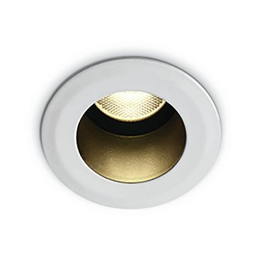 ONE Light COB Dark Light Range - Einbaustrahler - Ø 53 mm, Ø 42 mm Einbaumaß - 7W LED inkl. - IP44 - weiß