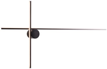 Maxlight Arne - Wandanbauleuchte - 90 x 6,5 x 45 cm - 15W LED inkl. - IP44 - schwarz
