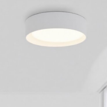 Nova Luce Oby - deckenleuchte - Ø 45 x 12 cm - 30W LED dimmbare inkl. - sand weiß