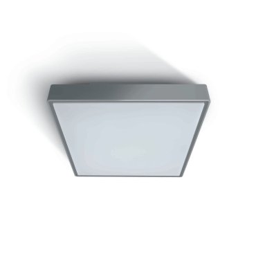ONE Light Emergency LED Plafo - Außen-Deckenleuchte - 29,5 x 29,5 x 8 cm - 15W LED inkl - IP65 - grau
