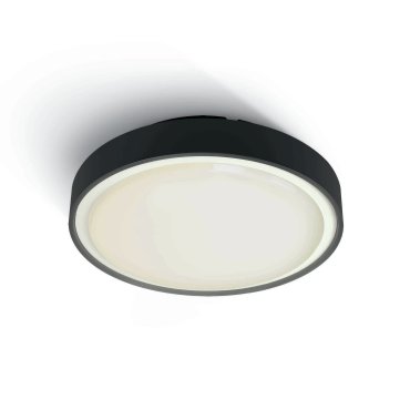 ONE Light E27 Plafo Outdoor - Außen-Deckenleuchte - Ø 30 x 9,3 cm - IP65 - schwarz