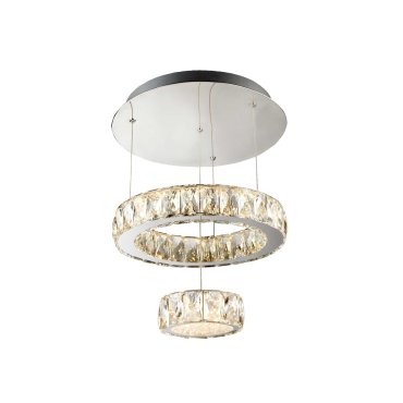 Searchlight Clover - Pendelleuchte - Ø 35 x 70 cm - 28W LED inkl - Chrom