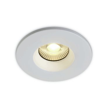ONE Light Fire Rated Range - Einbaustrahler - Ø 78 mm, Ø 65 mm Einbaumaß - 7W dimmbare LED inkl. - IP65 - weiß - Lichtfarbe warmweiß