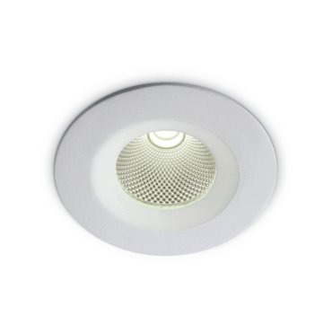 ONE Light COB Downlight Range - Einbaustrahler - Ø 95 mm, Ø 75 mm Einbaugröße - inkl. 7W LED - weiß - Lichtfarbe warmweiß