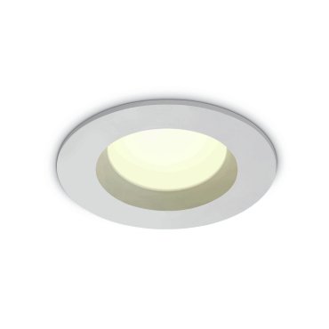 ONE Light Bathroom Downlights - Einbaustrahler - Ø 80 mm, Ø 65 mm Einbaugröße - 7W LED inkl. - IP54 - weiß - warmweiße Lichtfarbe