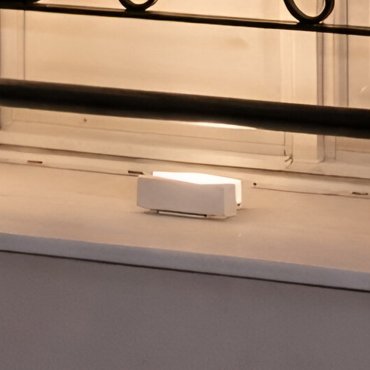 Nova Luce Dio - Bodenaufbaustrahler - 15,5 x 8,5 x 4,7 cm -  4W LED inkl. - IP65 - Sand Weiß