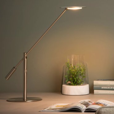 Lucide Anselmo - Schreibtischlampe - 25 x 25 x 50 - 9W LED inkl - mattes Chrom