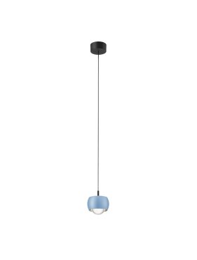 Nova Luce Conga - Hängelampe - Ø 9,6 x 140 cm - 13W LED inkl. - hellblau
