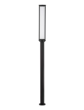 Nova Luce Solstice - Gartenleuchte - Ø 16 x 220 cm - 16W LED inkl. - IP65 - Anthrazit dunkel