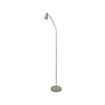 Searchlight Fusion - Stehleuchte - 167 cm - satiniert silber