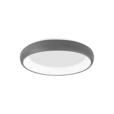 Nova Luce Albi - Deckenleuchte - Ø 41 x 8,5 cm - 32W dimmbare LED inkl. - sandgrau
