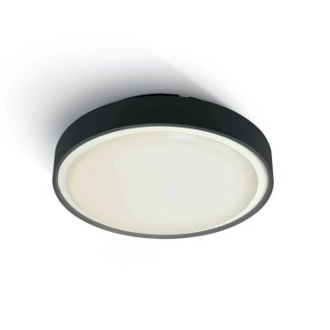ONE Light E27 Plafo Outdoor - Außen-Deckenleuchte - Ø 26 x 9,3 cm - IP65 - schwarz