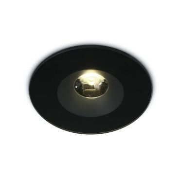 ONE Light Bathroom Range - Einbaustrahler - Ø 110 mm, Ø 94 mm Einbaumaß - 6W LED inkl. - IP65 - schwarz