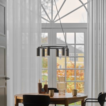 Nordlux Vico chandelier - Hängelampe - Ø 53,4 x 217 cm - schwarz