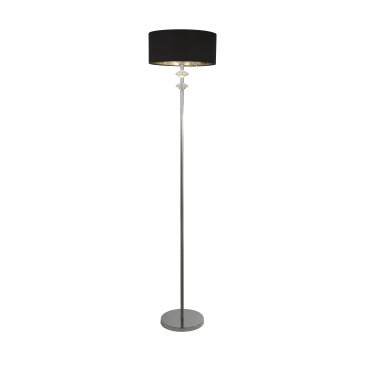 Searchlight New Orleans - Stehleuchte - 157,5 cm - Schwarz und Chrom