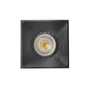 Faro Neon - Einbaustrahler - 75 x 75 mm, 70 x 70 mm Einbaumaß - mattschwarz