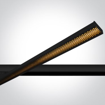 ONE Light Adjustable LED Linear Track Light - Stromschienenstrahler - 3-Phasen-Schienensystem - 118 x 3 x 4,5 cm - 40W LED inkl. - schwarz