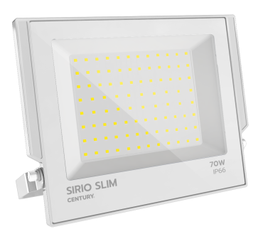 Century Italia Sirio Slim - Scheinwerfer - 27 x 2,9 x 23 cm - 70W LED inkl. - 4000K - IP66 - weiß