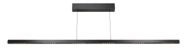 ETH Sem - Hängeleuchte - 150 x 2 x 150 cm - 42W dimmbares LED inkl. - bewegungsgesteuert - schwarz