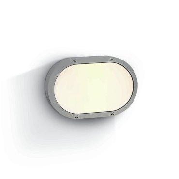 ONE Light Round E27 Outdoor - Außen-Decken-/Wandleuchte - 27,3 x 8 x 18,1 cm - IP54 - grau