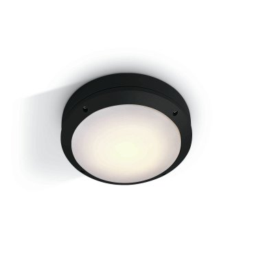 ONE Light Round E27 Outdoor - Außen-Decken-/Wandleuchte - Ø 26,5 x 8,8 cm - IP54 - schwarz