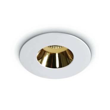 ONE Light Chill Out Range - Einbaustrahler - Ø 79 mm, Ø 70 mm Einbaugröße - weiß und gold