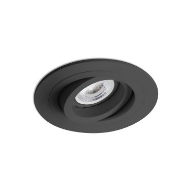 Faro Radon - Einbaustrahler - Ø 92 mm, Ø 80 mm Einbaugröße - mattschwarz