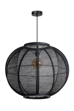 ETH Fabric – hängelampe – Ø 68 x 300 cm – schwarz