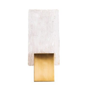 Maxlight Vetro - Wandleuchte - 13 x 5,5 x 30 cm - 3W LED inkl - gebürstetes Gold