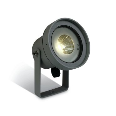 ONE Light Garden Round - Bodenstrahler auf Erdspieß - Ø 11,5 x 20,5 cm - 9W LED inkl. - IP65 - anthrazit