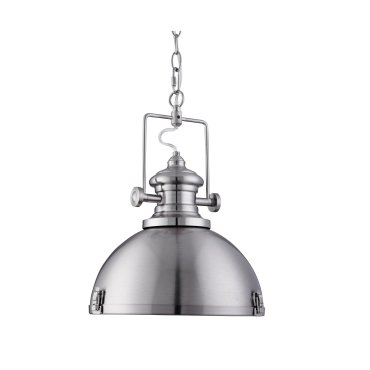 Searchlight Industrial Pendelleuchten - Pendelleuchte - Ø 39 x 150 cm - satiniert silber