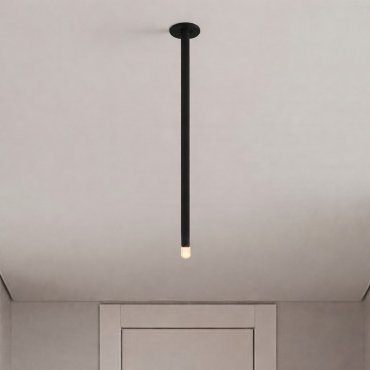 Nova Luce Stilvi - Deckenleuchte - Ø 5 x 44 cm - 4W LED inkl. - Sand schwarz