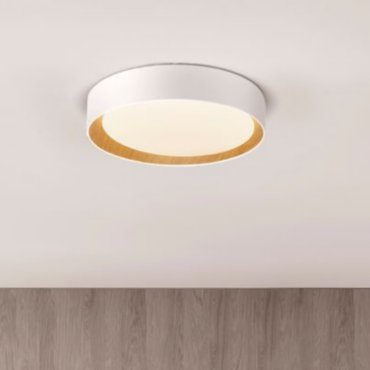 Nova Luce Stake - deckenleuchte - Ø 60 x 9 cm - 50W dimmbare LED inkl. - sand weiß