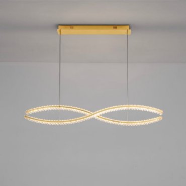 Nova Luce Aurelia - hängeleuchte - 120 x 16 x 150 cm - 95W LED dimmbare inkl. - gold