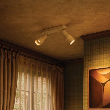VK Lighting Iluma - Wand- und Deckenleuchte - 27 x 12,8 x 6 cm - beige