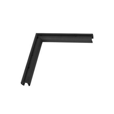 Nova Luce Q-Connector - Eckverbinder für aufliegende oder hängende Magnetprofile - 29 x 4,4 x 3,9 cm - sand-schwarz