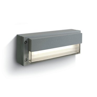 ONE Light Außenwandleuchten - Außenwandleuchte - 22 x 9 x 5 cm - 3W LED inkl. - IP54 - grau
