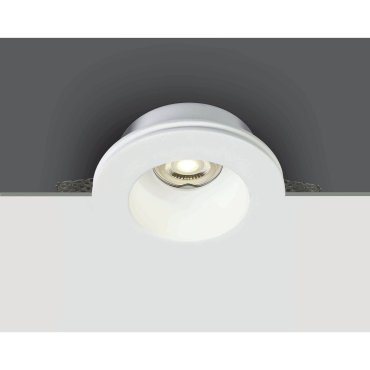 ONE Light Trimless Gypsum - Einbaustrahler - Ø 130 mm, Ø 132 mm Einbaumaß - weiß