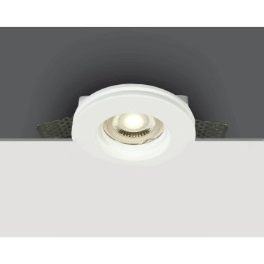 ONE Light Trimless Gypsum - Einbaustrahler - Ø 100 mm, Ø 102 mm Einbaumaß - weiß