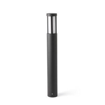 Faro Logar - Gartenleuchte - Ø 8 x 65 cm - 12W LED inkl. - IP54 - dunkelgrau