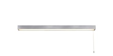 Searchlight Venti - Spiegelleuchte mit Zugschalter - 90 x 5 cm - 26W LED inkl. - IP44 - Chrom