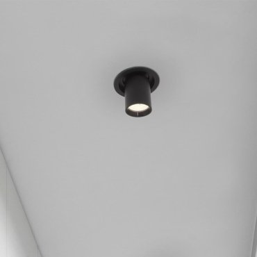 Nova Luce Naruto - Einbaustrahler - Ø 95 mm Einbaumaß - inkl. 15W LED - schwarz - Lichtfarbe warmweiß