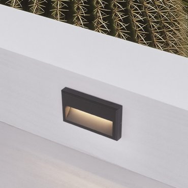 Nova Luce Rio - Außenwandleuchte - 22,7 x 12,7 x 3,5 cm - 6W LED inkl. - IP65 - dunkel anthrazit
