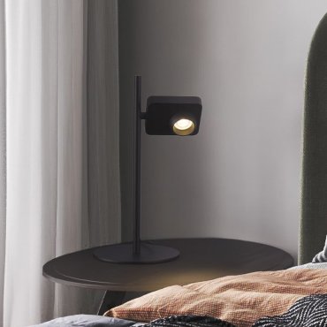 Nova Luce Kedros - Tischleuchte - 22 x 46 x 27 cm - 9W dimmbar LED inkl. - schwarz