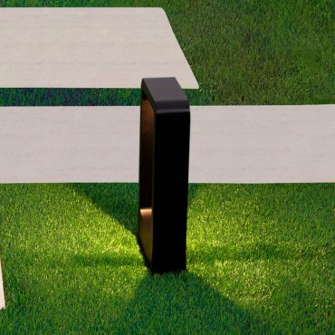 Nova Luce Minimal - Gartenleuchte - 16,3 x 30 x 5,7 cm - 7W LED inkl. - IP65 - Sand schwarz