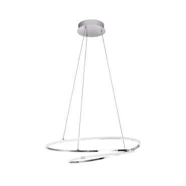 Nova Luce Viareggio - Hängeleuchte - Ø 56 x 120 cm - 29W LED inkl. - Chrom