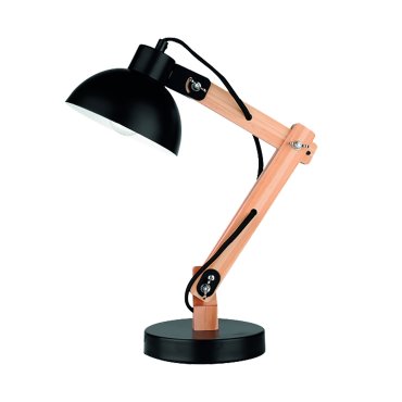 Nova Luce Lila - Tischleuchte - 59 cm - schwarz und braun