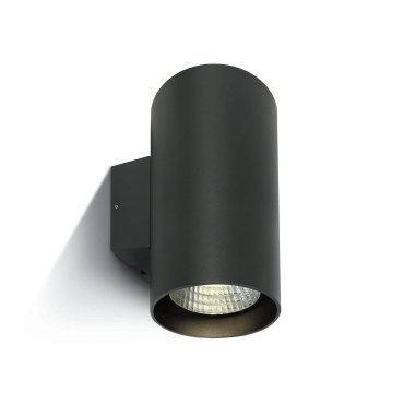 ONE Light Outdoor Wall Cylinders High Power - Außenwandleuchte - 14 x 18 x 30 cm - 2 x 20W dimmbare LED inkl. - IP65 - anthrazit - weiße Lichtfarbe
