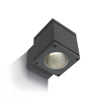 ONE Light Outdoor Wall Cylinders - Außenwandleuchte - 8 x 11,3 x 9,5 cm - 6W LED inkl. - IP54 - anthrazit