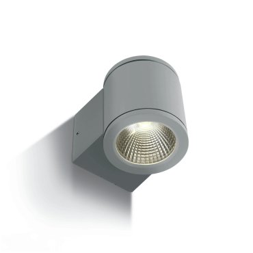ONE Light Outdoor Wall Cylinders - Außenwandleuchte - 8 x 10,6 x 9 cm - 6W LED inkl. - IP54 - grau